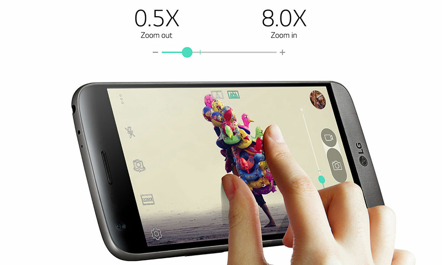 LG G5 Zoom in et out amplifiés