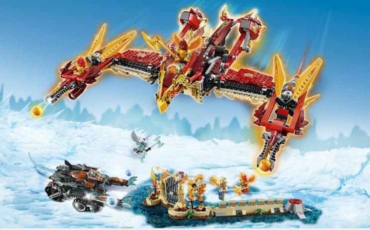 Lego Legends Of Chima Le Temple Du Phoenix De Feu - 70146
