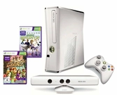 Console XBOX 360 Slim 4 Go + Kinect blanche + Kinect adventures
