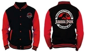 Jurassic park - veste noire et rouge pour hommes - m
