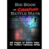 Livre plateau de jeu : the big book of cyberpunk battle mats (a4)
