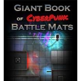 Livre plateau de jeu : the giant book of cyberpunk battle mats (a3)