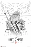 The witcher - geralt sketch - poster '61x91.5cm'