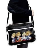 Dragon ball - super saiyans - sac besace 38x29x12.5cm