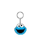 Sesamestreet - cookie monster metal keychain
