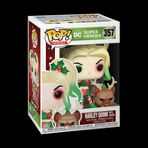Funko pop! pop heroes dc comics holiday harley quinn with helper