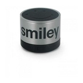   smiley original - mini haut-parleur portable argent