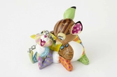 Statue résine de bambi et son ami panpan, de la collection britto - 17cm