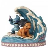 Statue résine lilo et stitch édition 15ème anniversaire - jim shore - enesco  -18cm
