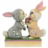 Statuette résine panpan et miss bunny (bunny bouquet) 10cm