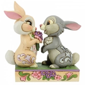 Statuette résine panpan et miss bunny (bunny bouquet) 10cm