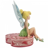 Statue résine fée clochette - "tinker bell on heart" enesco 11cm