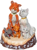 Statuette résine de la famille aristochats "carved by heart aristocats" - jim shore enesco 18cm