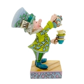 Statuette résine chapelier fou d'alice au pays des merveilles "mad hatter" - jim shore - enesco 12cm