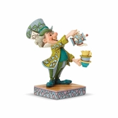 Statuette résine chapelier fou d'alice au pays des merveilles "mad hatter" - jim shore - enesco 12cm