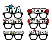 Silly specs - lunette déguisement "girls night out"