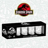 Jurassic park - set de 4 verres à shots