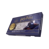 Harry potter - poudlard express - ticket plaqué argent collector