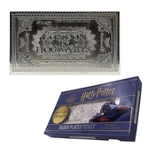 Harry potter - poudlard express - ticket plaqué argent collector