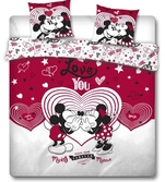 Disney - parure de lit 240x220 - mickey minnie love you '100% poly'