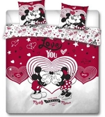 Disney - parure de lit 240x220 - mickey minnie love you '100% poly'