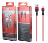 Câble usb de type c - 1m 2a - b3592 rouge
