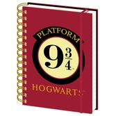 Harry potter - platform 9 3/4 - notebook a5