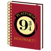 Harry potter - platform 9 3/4 - notebook a5