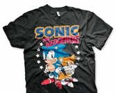 Sonic the hedgehog - t-shirt big & tall - sonic & tails (3xl)