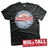 Budweiser - t-shirt big & tall - american lager (3xl)