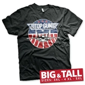Top gun - t-shirt big & tall - tomcat (3xl)