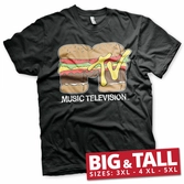 Mtv - t-shirt big & tall - hamburger (3xl)