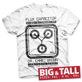 Retour vers le futur - t-shirt big & tall - flux capacitor (3xl)