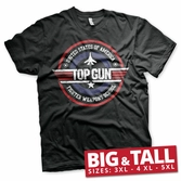 Top gun - t-shirt big & tall - fighter weapons school (3xl)