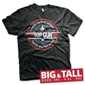 Top gun - t-shirt big & tall - fighter weapons school (3xl)