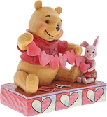 Enesco - disney handmade valentines (winnie the pooh & piglet figurine)