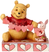 Enesco - disney handmade valentines (winnie the pooh & piglet figurine)