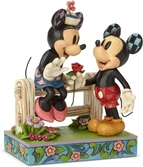 Enesco - disney blossoming romance (mickey mouse & minnie mouse figurine)