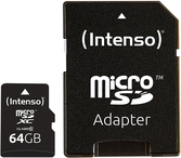 Microsd xc 64 gb + adaptateur classe 10 - Cartes Mémoire