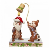 Enesco - disney christmas chip 'n' dale figurine