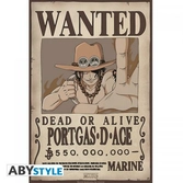 Poster- one piece- wanted ace- 52x35