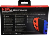 Gioteck - jc20 controllers pour nintendo switch rouge foncé&bleu foncé