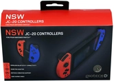Gioteck - jc20 controllers pour nintendo switch rouge foncé&bleu foncé