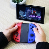 Gioteck - jc20 controllers pour nintendo switch rouge foncé&bleu foncé