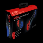 Gioteck - jc20 controllers pour nintendo switch rouge foncé&bleu foncé
