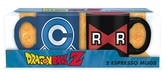 Dragon ball - capsule c vs ruban - set de 2 mugs à espresso 110ml