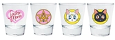 Sailor moon - emblèmes - set de 4 shooters