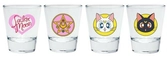 Sailor moon - emblèmes - set de 4 shooters