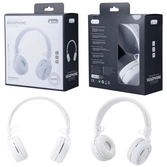 Casque astéroides avec micro - c4357 - câble 1,2m - blanc et argent