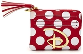 Porte monnaie / porte cartes logo disney rouge et blanc - loungefly